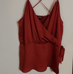 Express cami top with strappy crisscross in back
